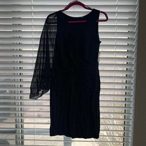 Marc New York Andrew Marc Black One Sleeve Black Dress -Size 6